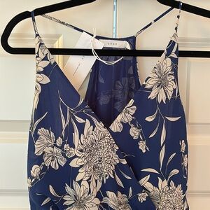 Lush Royal Blue Floral Dress